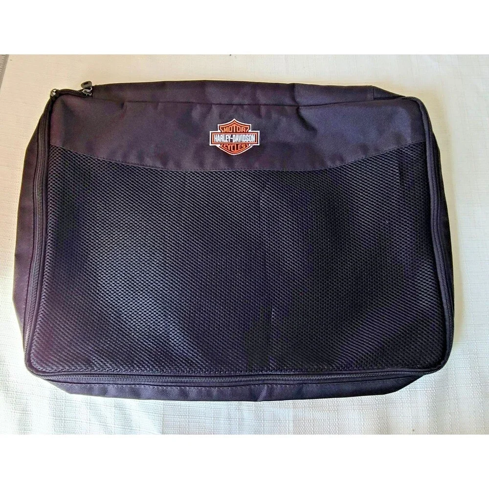 Harley-Davidson Travel Organizer Bag Black Mesh Zip Storage Case 22